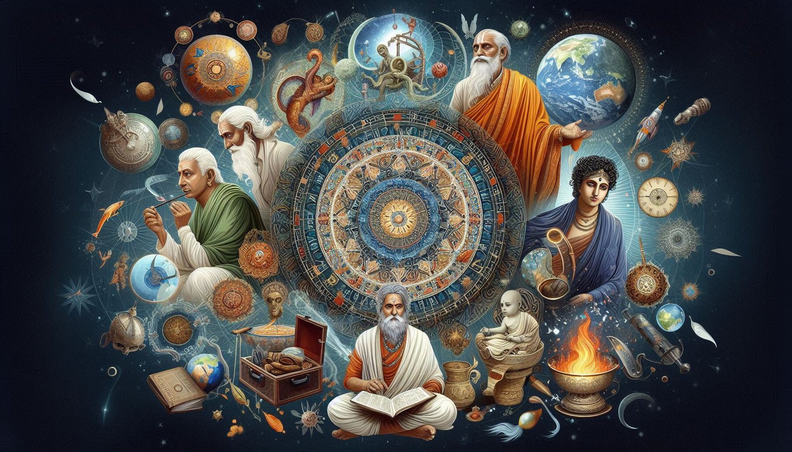 Top Astrologers in India create asteortl collage of indian